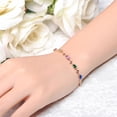thumbnail image 4 of Ayyufe Elegant Multicolor Oval Rhinestone Butterfly Women Bracelet Party, 4 of 6