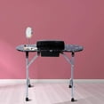 Alohappy Manicure Nail Table, Portable & Foldable Nail Desk Work