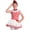 A Red, variant on Aislor Girls Mock Neck Tutu Dress Ballet Dance Leotard Ballerina Striped Christmas Costume Size 6-16 A Red 6