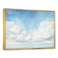 thumbnail image 2 of Designart "Minimalist White Clouds Vista I" Clouds Floater Framed Wall Art Prints, 2 of 5