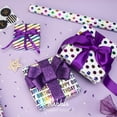 thumbnail image 2 of Birthday Wrapping Paper 30 Inch Iridescent Gift 4 Rolls Happy Polka Dots Stripes Stars Printed Assortment -120 inch(10feet) Per Roll, 2 of 4