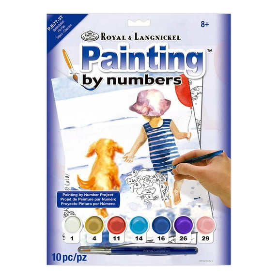 Royal & Langnickel Junior Small Paint by Number Kit, White Tiger Pair
