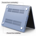 thumbnail image 3 of IBENZER Case for MacBook Pro 14 Inch 2025 2024 M4 A3112 A3185 A3401 M3 A2918 A2992 M2 A2779 M1 A2442 Pro Max (2025-2021), HardShell Case & Sleeve & KeyboardCover & Type-C Adapter, Serenity Blue, 3 of 9