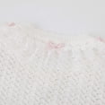 thumbnail image 5 of Toddler Girls' Sweater Knit Shrug Cardigan Lace Ruffle Hem Hollow Crop Bolero Jacket Open Front Dress Cover Up White 11-12 Years, 5 of 6