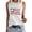 White, variant on Seductiva Women's Basic Scoop Neck Tank Tops Ladies Spring/Summer Round Neck Baseball Letter Print Be Your Owomenn Sunshine Sleeveless Tank Top Tank Summer Sleeveless Tops Lightweight Soft