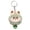 Green, variant on Cute Yellow Plush Bag Charm with Jingle Bell – Festive New Year Accessory for Purses, Backpacks & Handbags