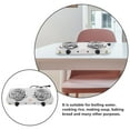thumbnail image 3 of OULII Portable Electric Double Burner Stove for Kitchen Use with Temperature Control White Metal Stylish Design 7.87 x 4.92 inches, 3 of 8