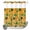 Green Ginger, variant on No Hook Shower Curtain, Saint Patrick's Day Shower Curtains for Bathroom with See Through Top Window, Gnomes Hats Boots Clovers Leaves Waterproof & Washable Bath Curtain Narrow 54"x78"