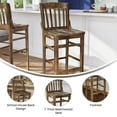thumbnail image 4 of Flash Furniture School House Back Antique Copper Wood Restaurant Barstool, 4 of 9