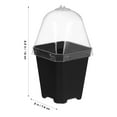 Miangastore 10pcs Plant Nursery Pots with Humidity Dome for Seedlings