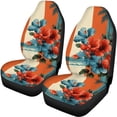 thumbnail image 5 of Uourmeti Red Hibiscus Car Seat Covers Washable Car Seat Covers Full Set, Fashion Compatible with Cars Truck, 5 of 10