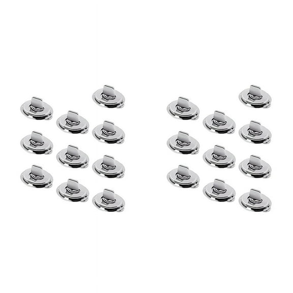 Twist Lock Common Sense Fastener, Metal Turn Buttons for Boats, Sailboats, RVs, Dinghies and Caravans (20PC),20 x Turn Buttons,silver