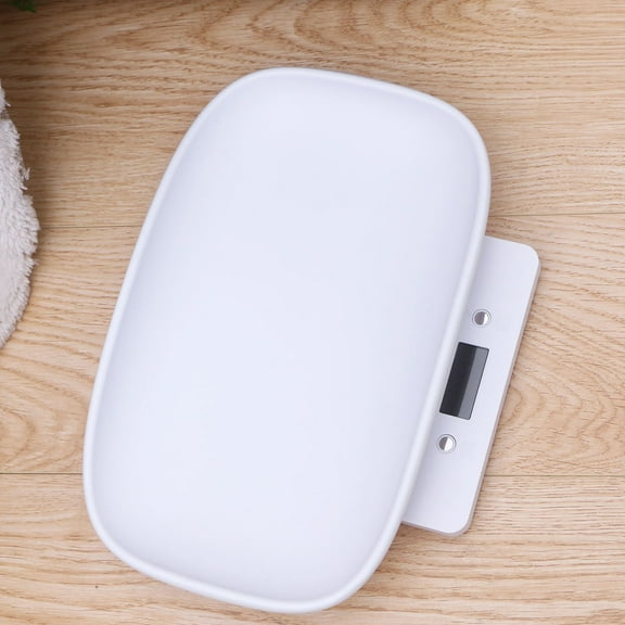 Pretyzoom 1Pack Portable Weighing Scale Material White for Pet Owners