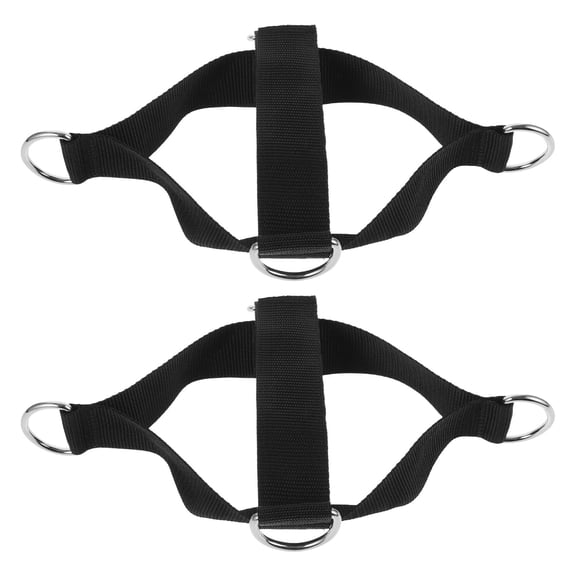 Masteelf Leg Straps for Cable Machine Fitness Calisthenics Workout Man Black