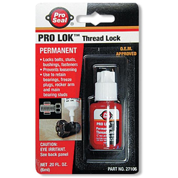 Super Glue Corp. N27106 Pro Lok Red Permanent Thread Lock Pack of 12