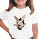 thumbnail image 1 of Manga Corta Crop Top Niños Pascua Impresa Cuello Redondo Casual Tee Unisex Chicos Niñas, Chicos Camisa de Manga Corta, 1 of 5