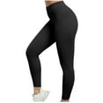 thumbnail image 5 of Tdoqot Workout Leggings for Women- Gym Slim Fit Stretch High Rise Yoga Leggings Black, 5 of 5