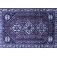 thumbnail image 1 of Ahgly Company Machine Washable Indoor Rectangle Persian Blue Traditional Area Rugs, 8' x 12', 1 of 4