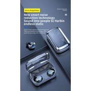 Bluetooth Headphones Wireless Earbuds Earphones with Charging Case Waterproof Noise Cancelling Earbuds with Mic for TV Smart Phone Laptop Computer Sports Running