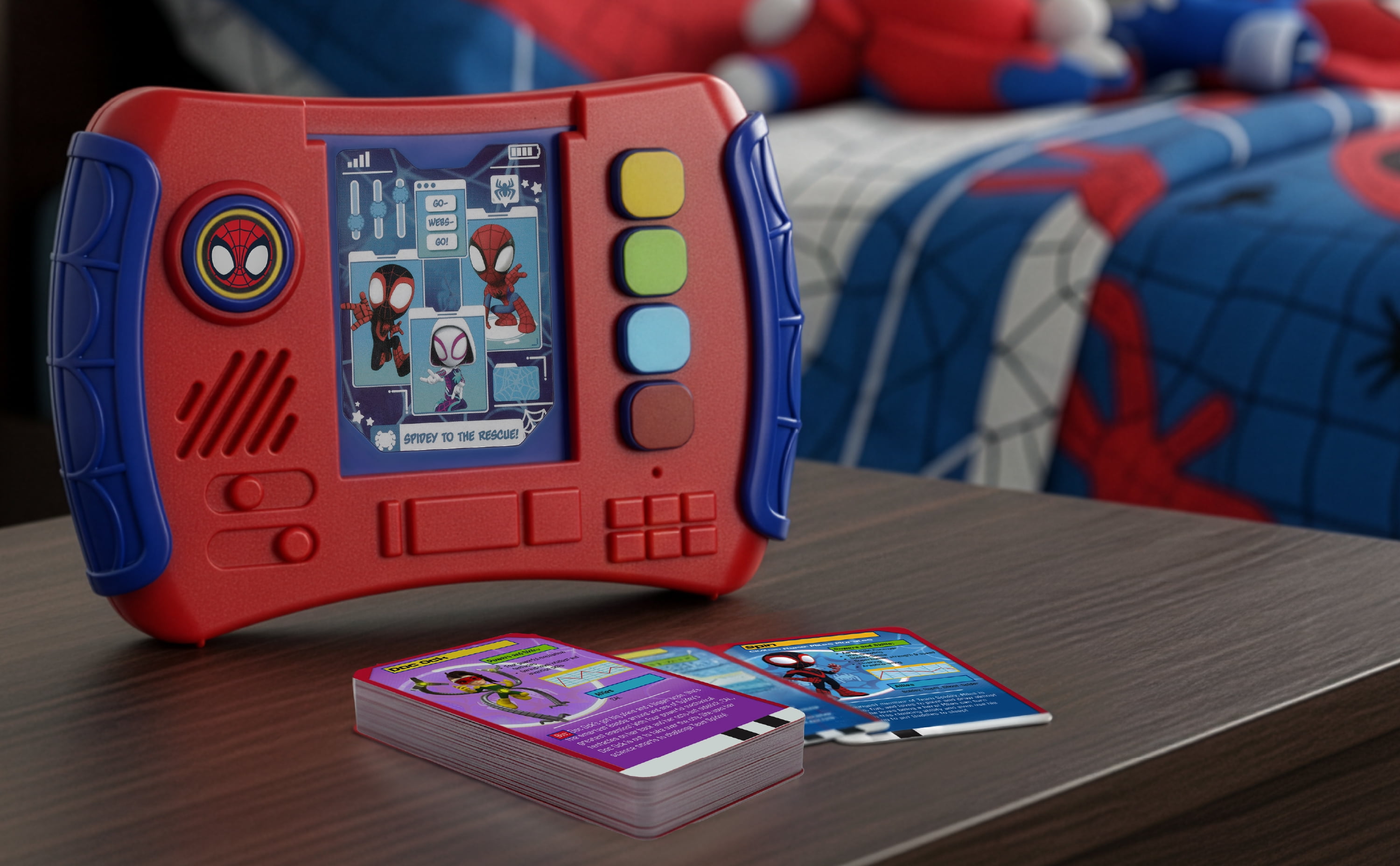 eKids Marvel Spidey and His Amazing Friends Webster Toddler Toy with Educational Games, Electronic Learning Systems