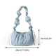 thumbnail image 4 of Bolso Hombro Diseñador Fruncido Color Sólido para Mujer, 4 of 9