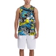 thumbnail image 6 of Rocae Goal Time for Men's Basketball Jersey Lightweight and Breathable Athletic Tank Top,Quick-Drying Sports Jersey, 6 of 9
