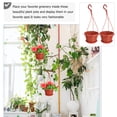 thumbnail image 3 of 10 sets colgando maceta maceta jardín planta plástico flores contenedor (rojo), 3 of 5
