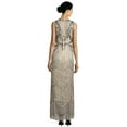 thumbnail image 2 of Aidan Mattox Sleeveless Beaded Fringe Evening Gown Dress, 2 of 3