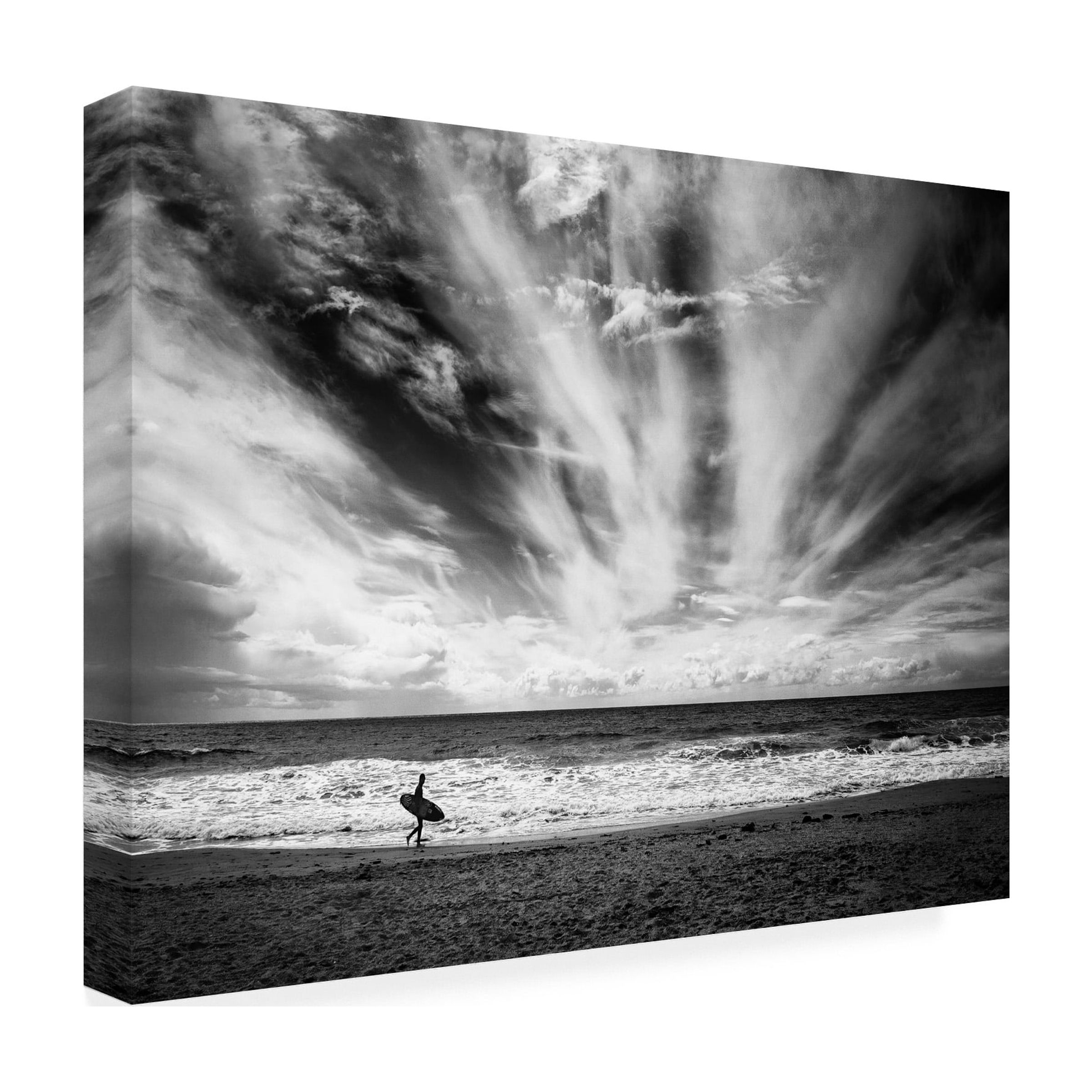 Lorenzo Grifantini 'The Loneliness Of A Surfer' Canvas Art