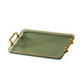 thumbnail image 2 of Luxury Home Serving Tray Countertop Organizer Rectangular Food Cup Serving Tray Green, 2 of 6