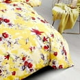 thumbnail image 4 of DaDa Bedding Sunshine Yellow Hummingbirds Floral Duvet Cover Set w/ Pillow Cases (JHW-925), 4 of 9
