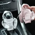 thumbnail image 3 of ZHaobin Universal Car Gear Shift Knob Cover Hoodie Pink Manual Car Gear Handle Hoodie Cover Gear Shift Protection Hoddy Car Decoration (Black), 3 of 7
