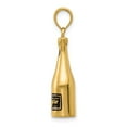 thumbnail image 2 of FB Jewels 14K Gold Polished 3-D Enameled Champagne Bottle Pendant, 2 of 4