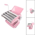 thumbnail image 4 of Noodles Machine, Multifonctions Pasta Maker Acier Inoxydable 6 Vitesses pour Emballage de Boulettes pour Fettuccine Rouge, Jaune, Rose Sakura, Vert Menthe, 4 of 8