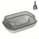 thumbnail image 2 of Caja de arena semicerrada para gatos con tapa de entrada superior, lados altos, control de olores, caja de arena cubierta con filtro de cuchara para control de olores, caja de arena de plástico para g, 2 of 6