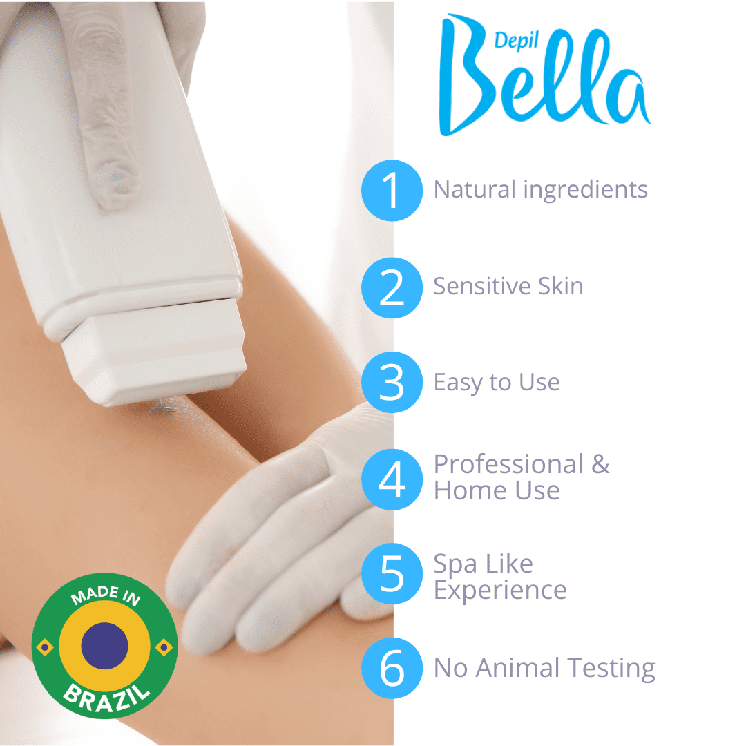 Depil Bella Roll-On Honey with Propolis Wax Cartridges 3.52Oz (10 Units Offer)