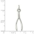 thumbnail image 3 of Sterling Silver Antiqued Wish Bone Charm, 3 of 3