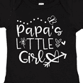 thumbnail image 4 of Inktastic Papa's Little Girl with Hearts Flower and Butterfly Girls Baby Bodysuit, 4 of 5