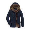 thumbnail image 1 of relayinert Plus Size 5XL 6XL Winter Jacket Stay Warm And Dapper All Winter Easy To Clean dark blue 6XL, 1 of 6