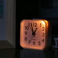 thumbnail image 3 of Small Analog Alarm Clock Battery Operated, Travel Silent with No Ticking Analog Quartz Snooze, Light, 3 of 6