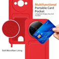thumbnail image 3 of Liquid Silicone Case For Xiaomi Redmi A3 4G A3x 4G Poco C61 4G Card Holder Back Phone Cover with Lan, 3 of 5