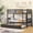 Espresso, variant on Mirightone Twin Over Twin Bunk Bed with Trundle, Convertible to 2 Twin Size Platform Bed, Twin Size Bunk Bed with Ladder and Safety Rails for Teens, Adults, Grey