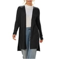 thumbnail image 4 of Azrian Women’s Open Front Duster Cardigan, Casual Long Sleeve Layering Sweater Sizes S-2XL, 4 of 8