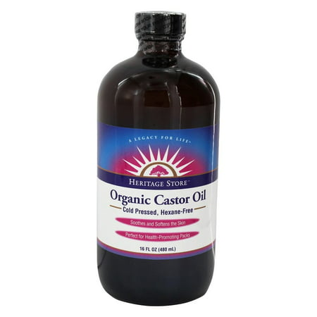 Heritage Organic Castor Oil, 16 Fl Oz