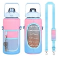 thumbnail image 1 of 64 OZ Water Bottle Motivational with Straw & Time Marker to Drink Leakproof BPA Free Workout Gym Sport Water Jug, 1 of 5