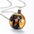 thumbnail image 6 of Dachshund Necklace Personalized Custom Photo Round Pendant Adjustable Stainless Steel Necklaces with Gift Box for Men Women Mothers Valentine's Jewelry Gift, 6 of 6
