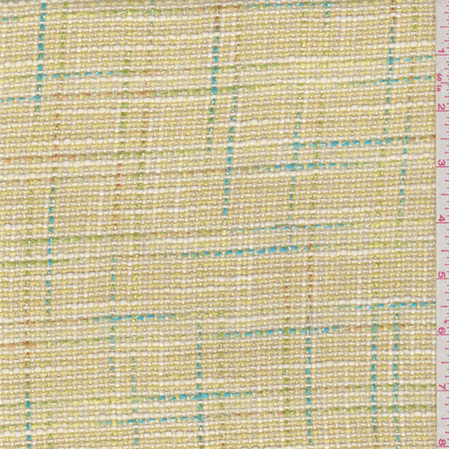 Lemon Yellow Boucle, Fabric Sold By the Yard