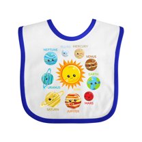 Inktastic Cute Planets, Solar System, Space, Cosmos, Galaxy Boys or Girls Baby Bib