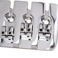 thumbnail image 3 of 1 juego de cordal de puente de silla de montar de hierro con tornillos para bajo eléctrico Plata, 3 of 6