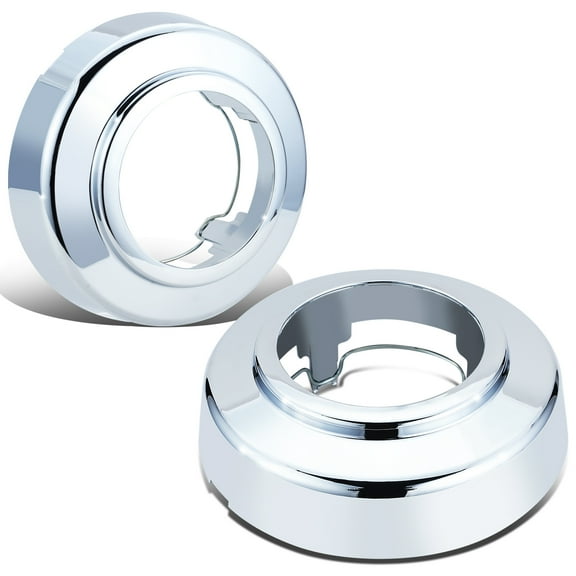 DNA Motoring 2Pcs Push on Front Wheel Center Caps for 1995-2008 Ford F250 F350 E150-E450 4WD